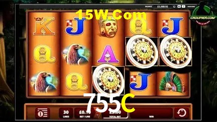 Tela de boas-vindas e lobby de jogos do aplicativo 755C